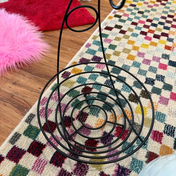 GEMMA ORKIN ⭐️ WEST ELM 11” Serving Bowl Pasta Bowl w Wrought Iron Frame - Picture 2 of 6